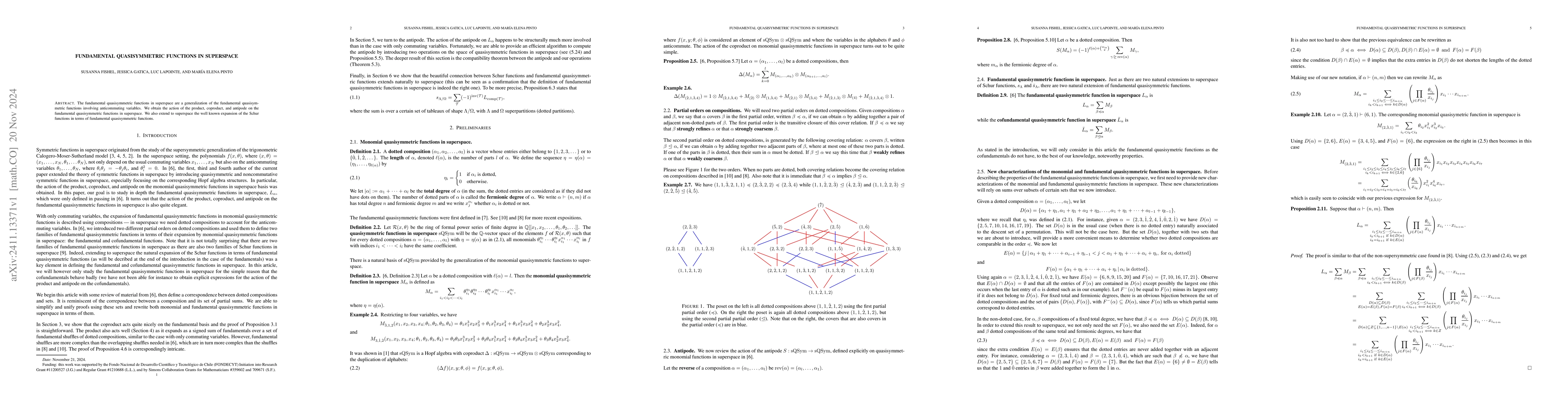 Thumbnail for Fundamental quasisymmetric functions in superspace