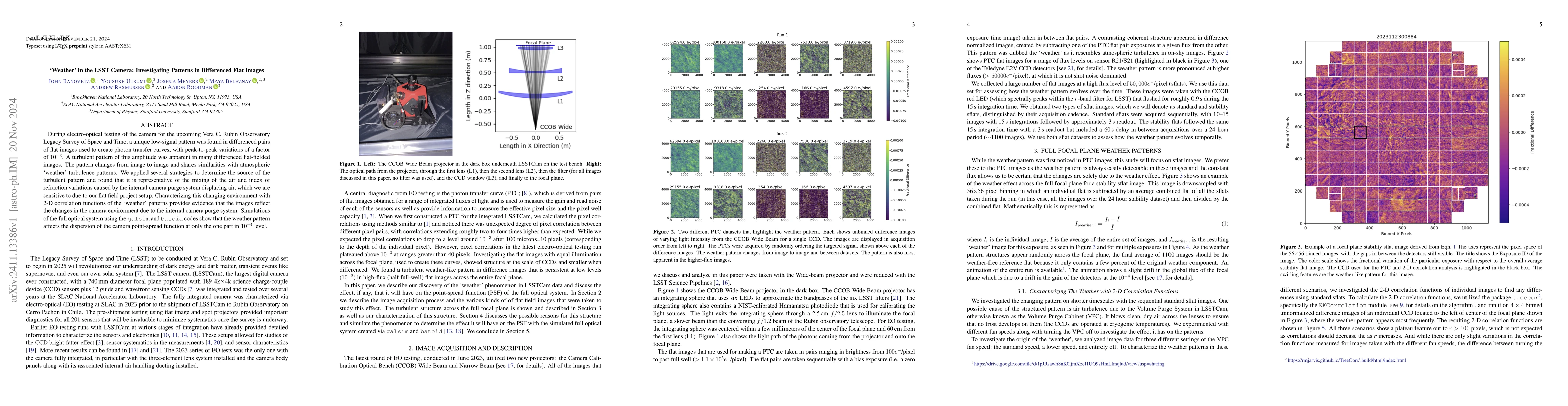 Thumbnail for 'Weather' in the LSST Camera: Investigating Patterns in Differenced Flat
  Images