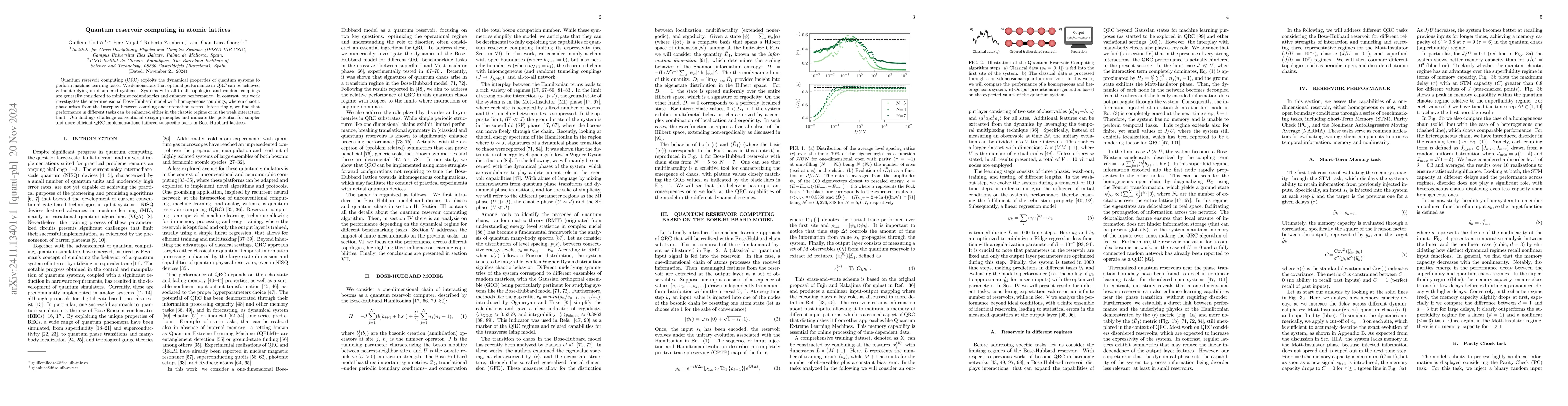 Thumbnail for Quantum reservoir computing in atomic lattices