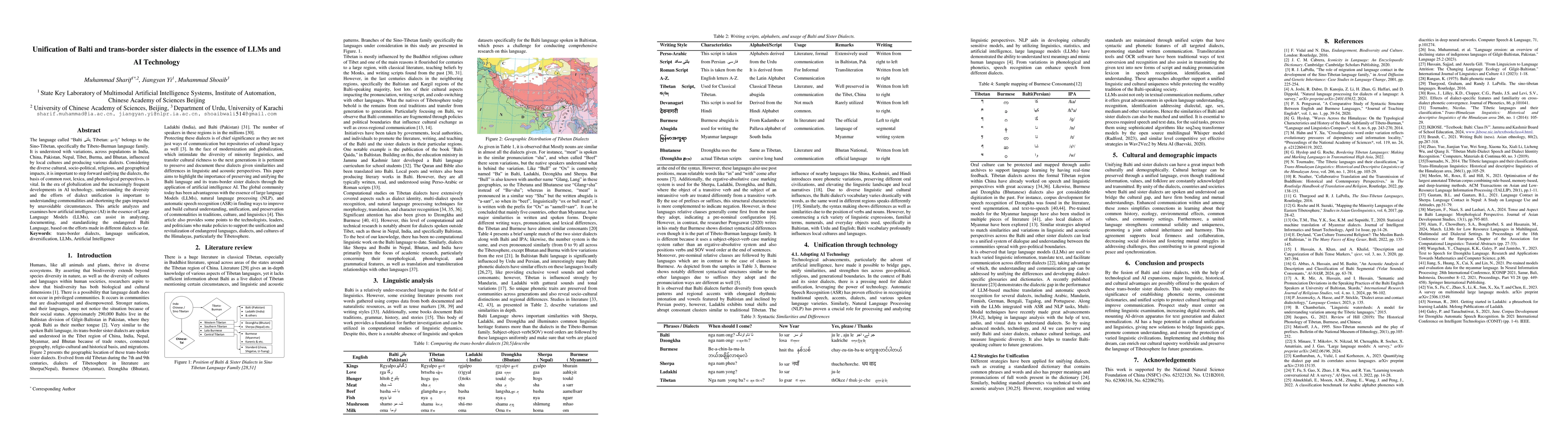 Thumbnail for Unification of Balti and trans-border sister dialects in the essence of
  LLMs and AI Technology