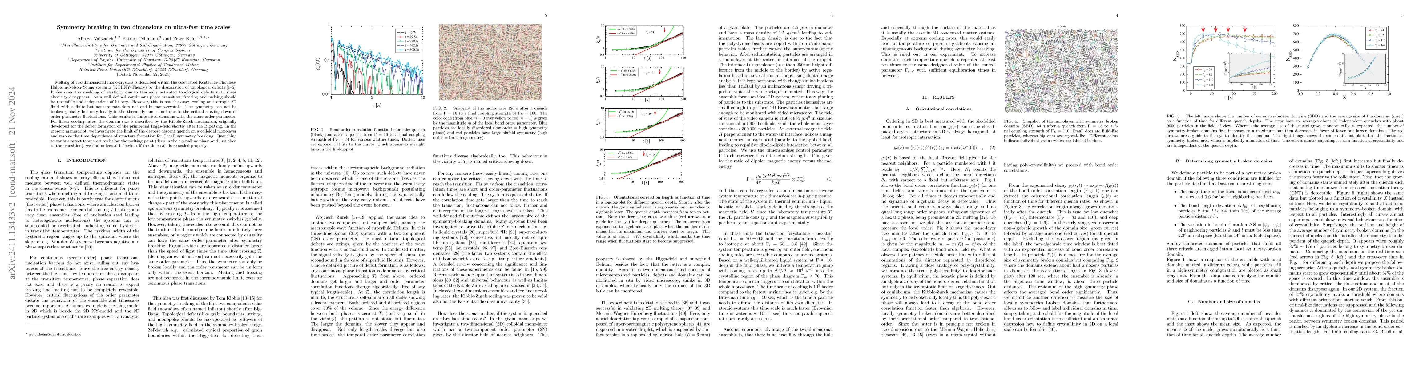 Thumbnail for Symmetry breaking in two dimensions on ultra-fast time scales