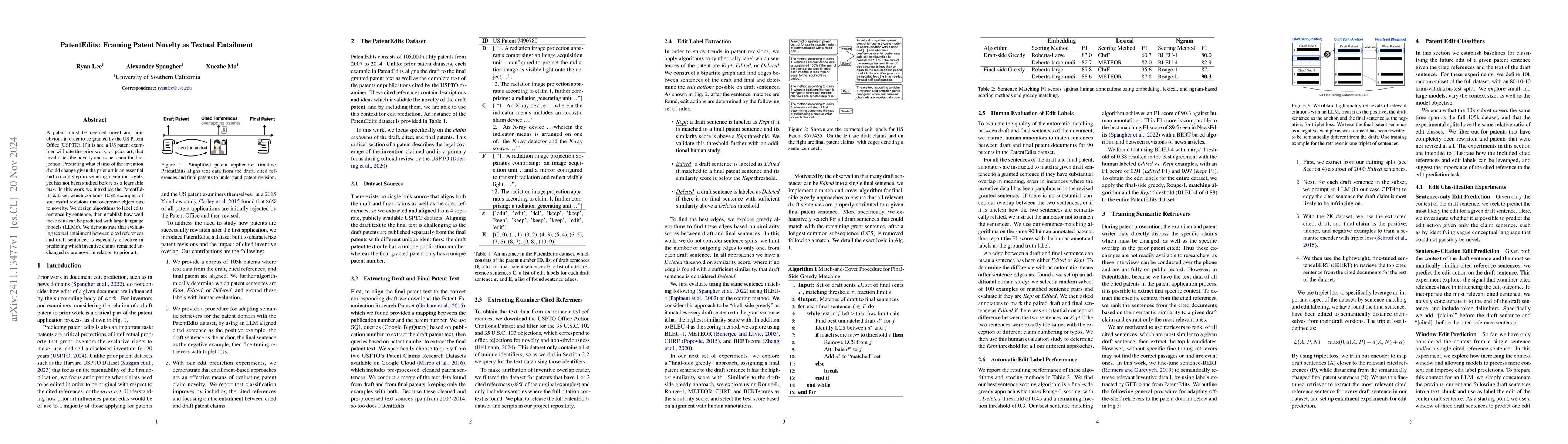 Thumbnail for PatentEdits: Framing Patent Novelty as Textual Entailment