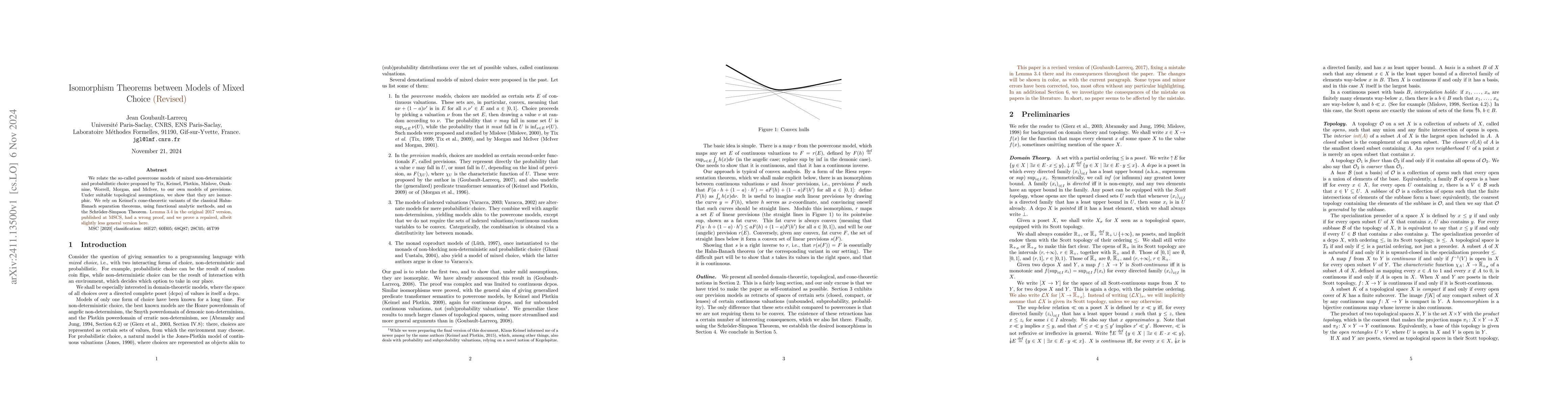 Thumbnail for Isomorphism Theorems between Models of Mixed Choice (Revised)