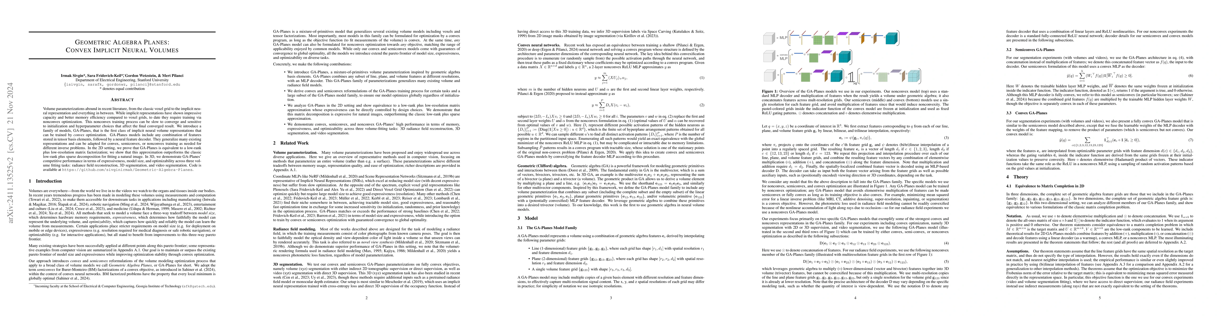 Thumbnail for Geometric Algebra Planes: Convex Implicit Neural Volumes