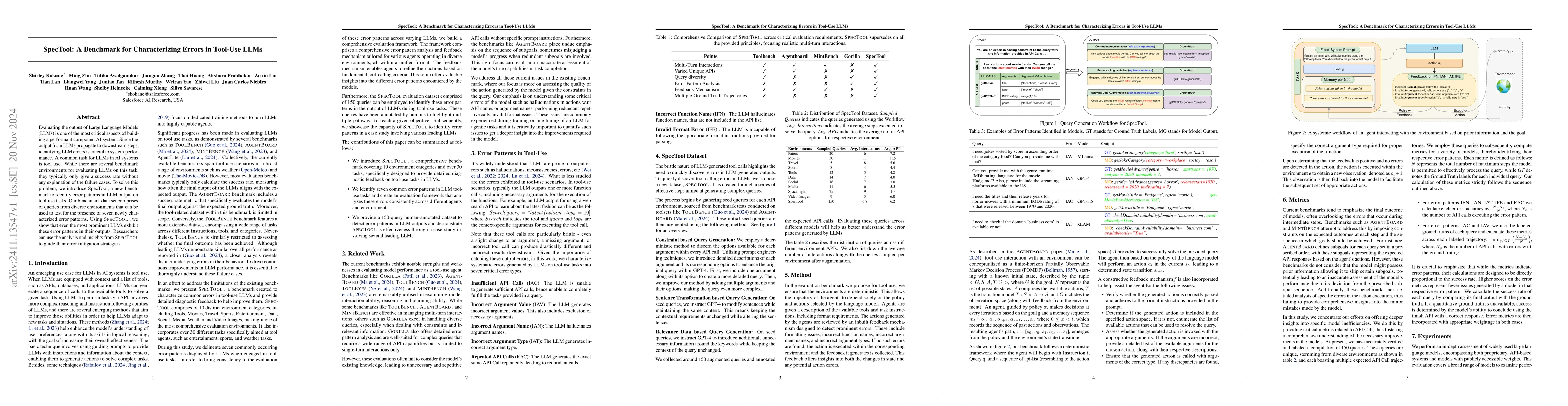 Thumbnail for SpecTool: A Benchmark for Characterizing Errors in Tool-Use LLMs