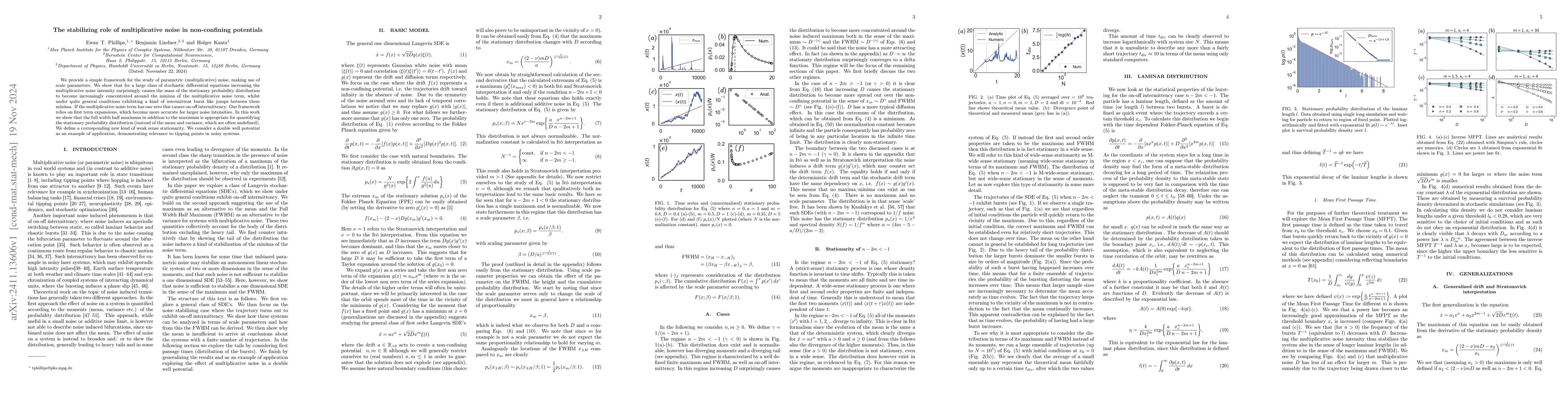 Thumbnail for The stabilizing role of multiplicative noise in non-confining potentials