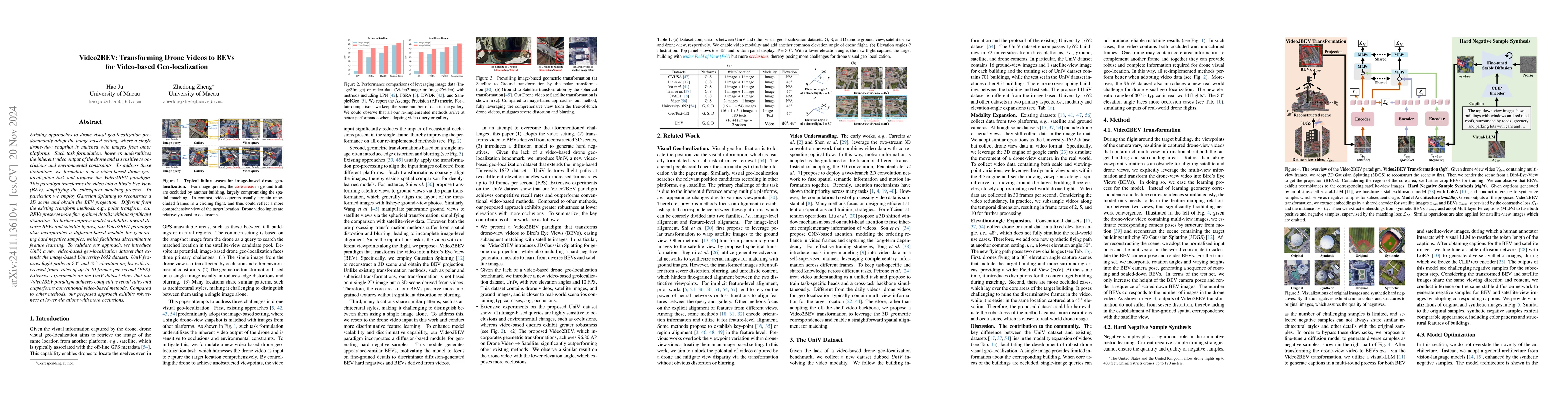 Thumbnail for Video2BEV: Transforming Drone Videos to BEVs for Video-based
  Geo-localization