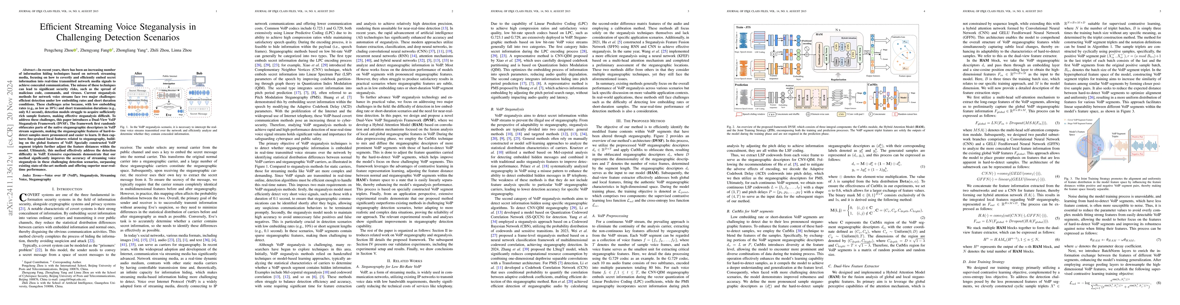Thumbnail for Efficient Streaming Voice Steganalysis in Challenging Detection
  Scenarios
