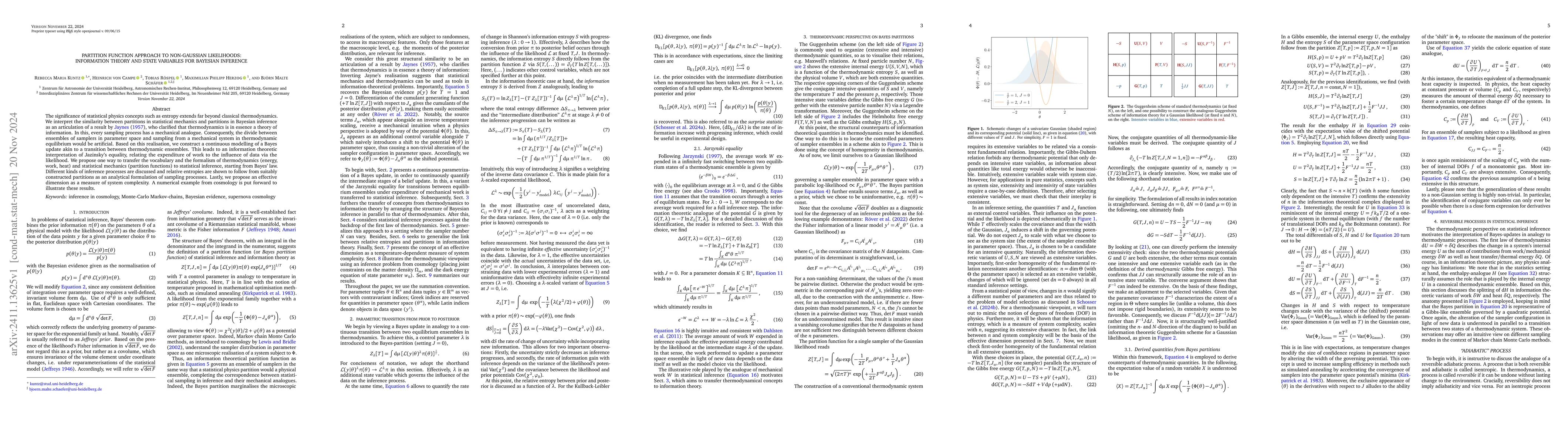 Thumbnail for Partition function approach to non-Gaussian likelihoods: information
  theory and state variables for Bayesian inference