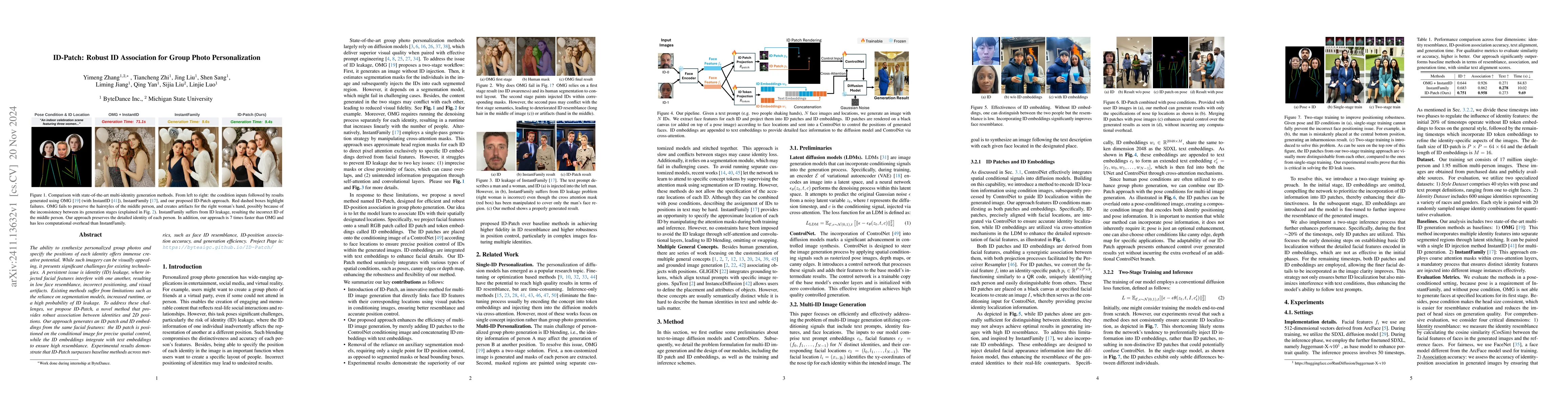 Thumbnail for ID-Patch: Robust ID Association for Group Photo Personalization