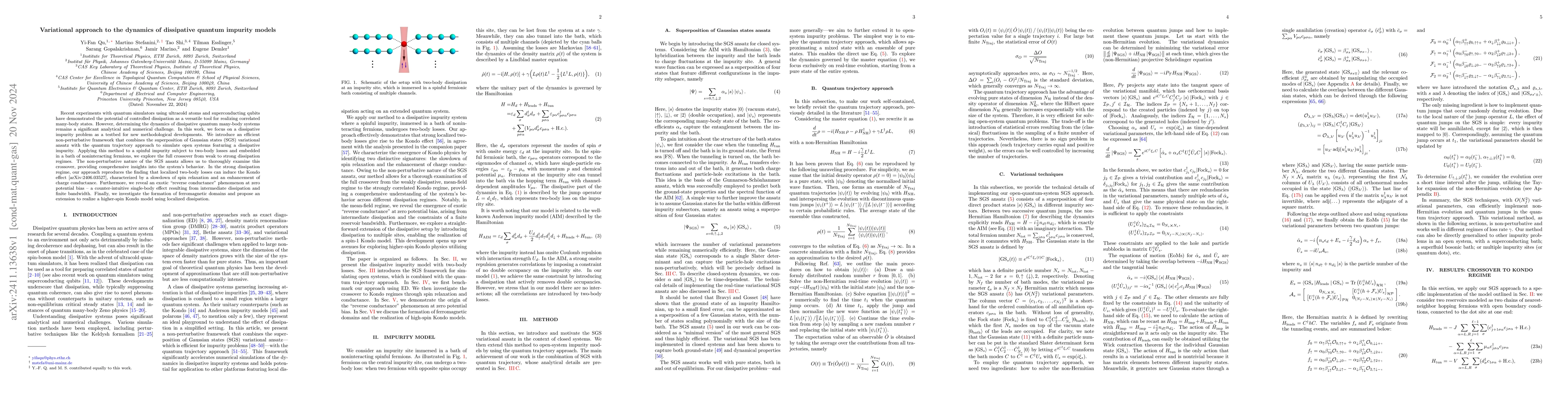 Thumbnail for Variational approach to the dynamics of dissipative quantum impurity
  models