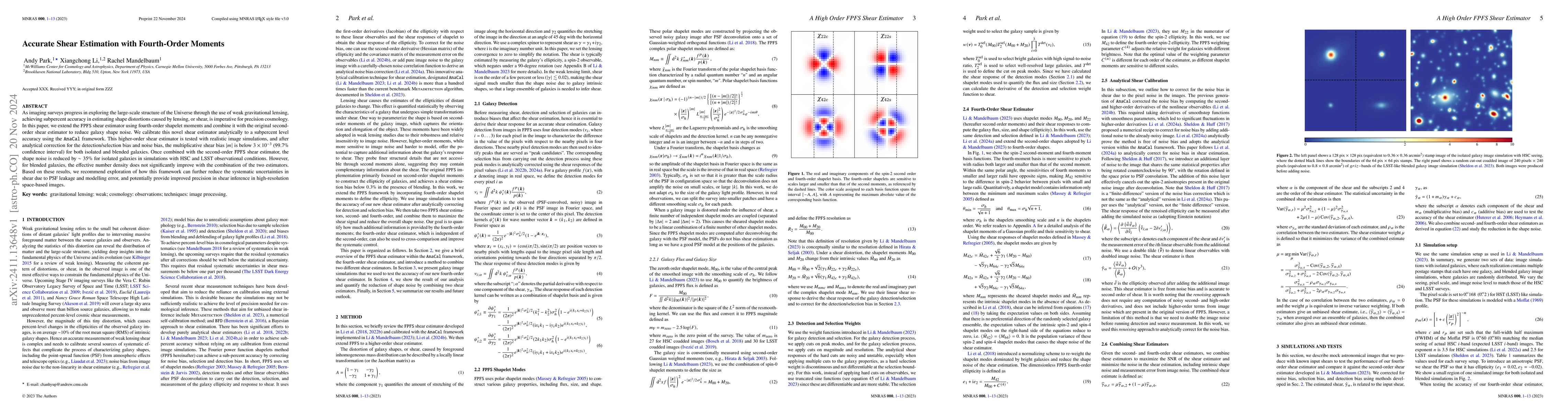 Thumbnail for Accurate Shear Estimation with Fourth-Order Moments