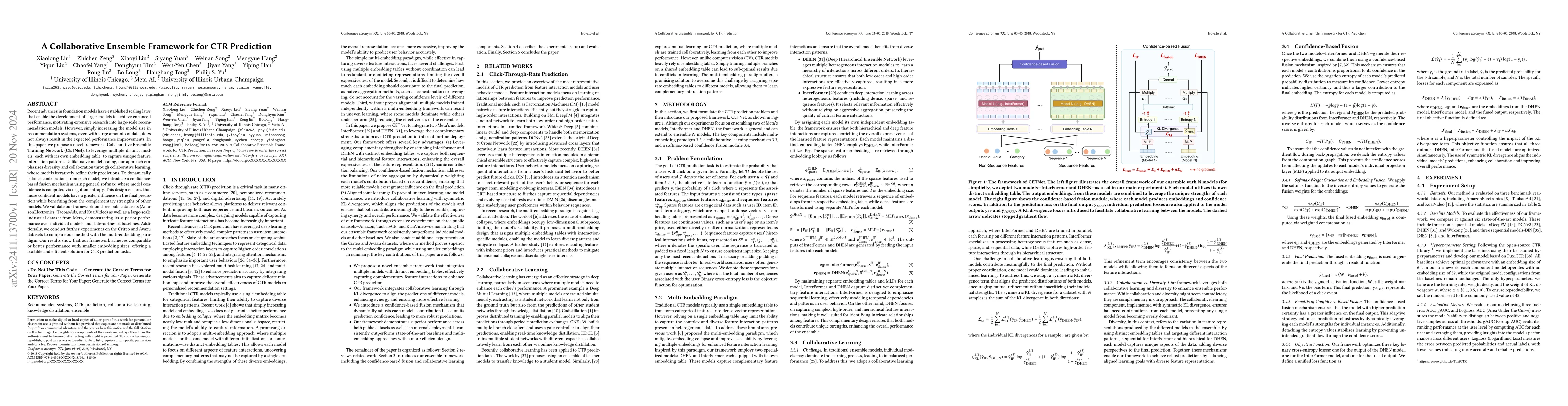 Thumbnail for A Collaborative Ensemble Framework for CTR Prediction