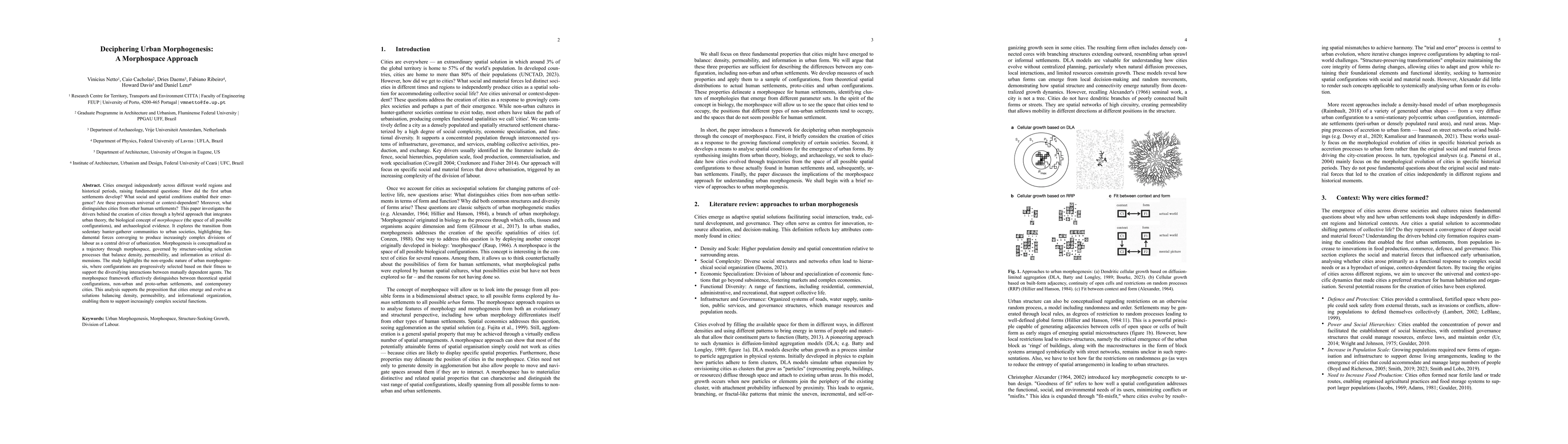 Thumbnail for Deciphering Urban Morphogenesis: A Morphospace Approach