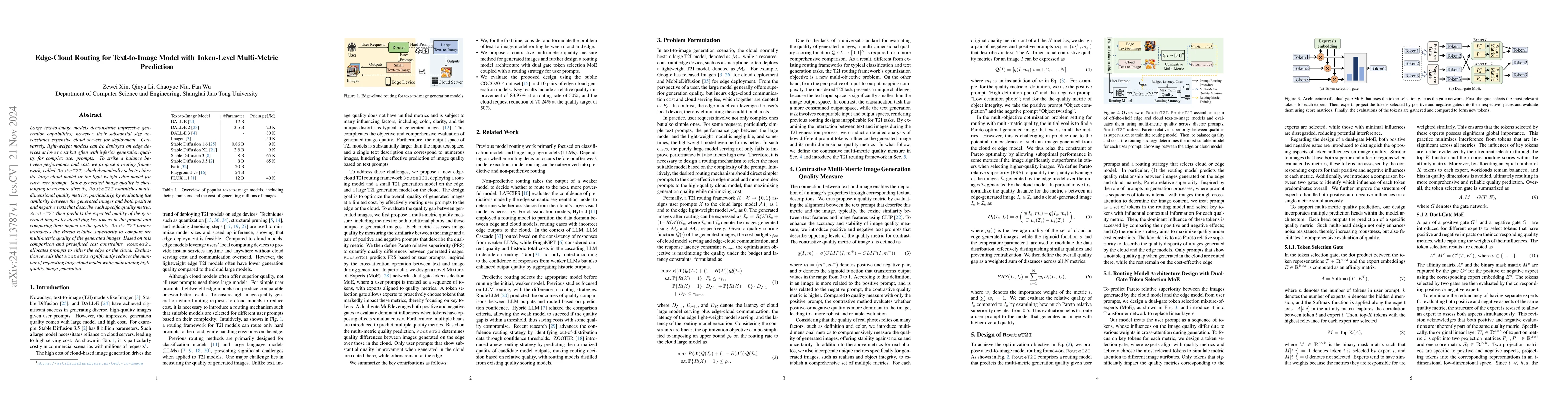Thumbnail for Edge-Cloud Routing for Text-to-Image Model with Token-Level Multi-Metric
  Prediction