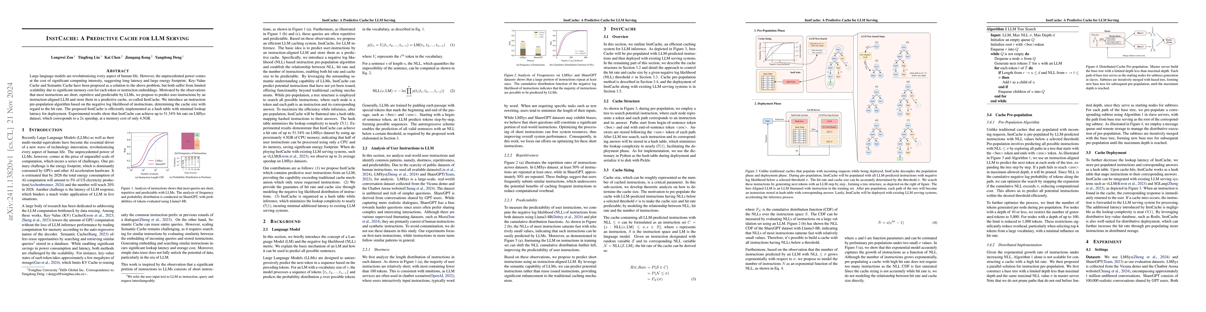 Thumbnail for InstCache: A Predictive Cache for LLM Serving