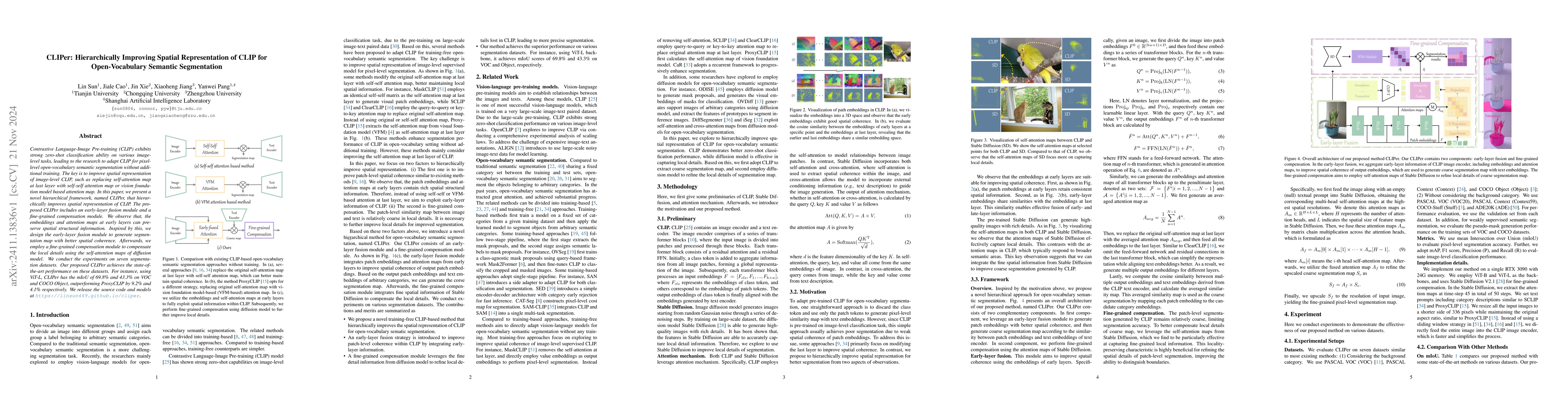 Thumbnail for CLIPer: Hierarchically Improving Spatial Representation of CLIP for
  Open-Vocabulary Semantic Segmentation