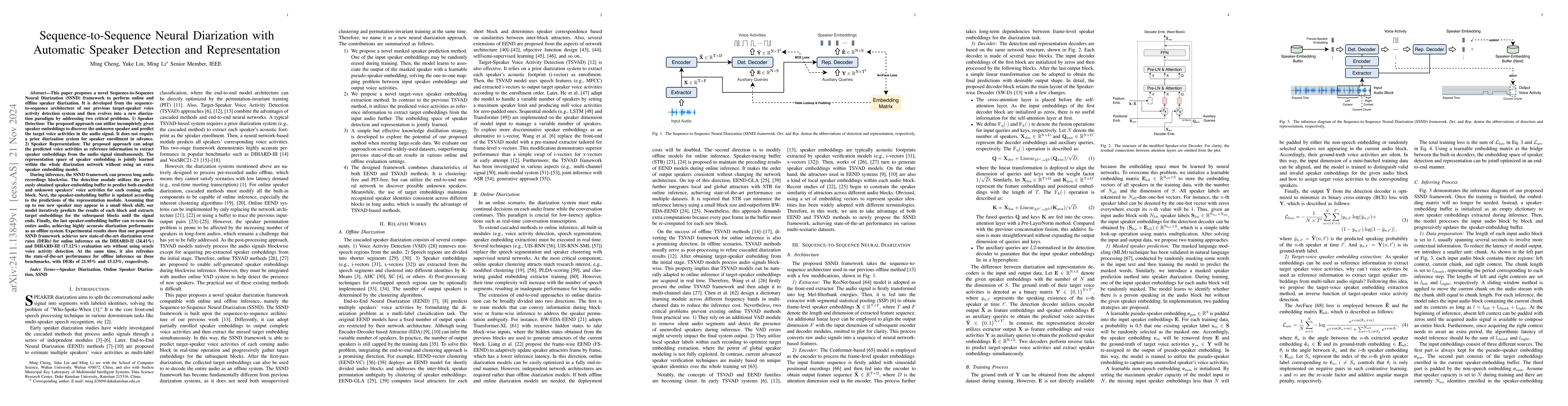 Thumbnail for Sequence-to-Sequence Neural Diarization with Automatic Speaker Detection
  and Representation