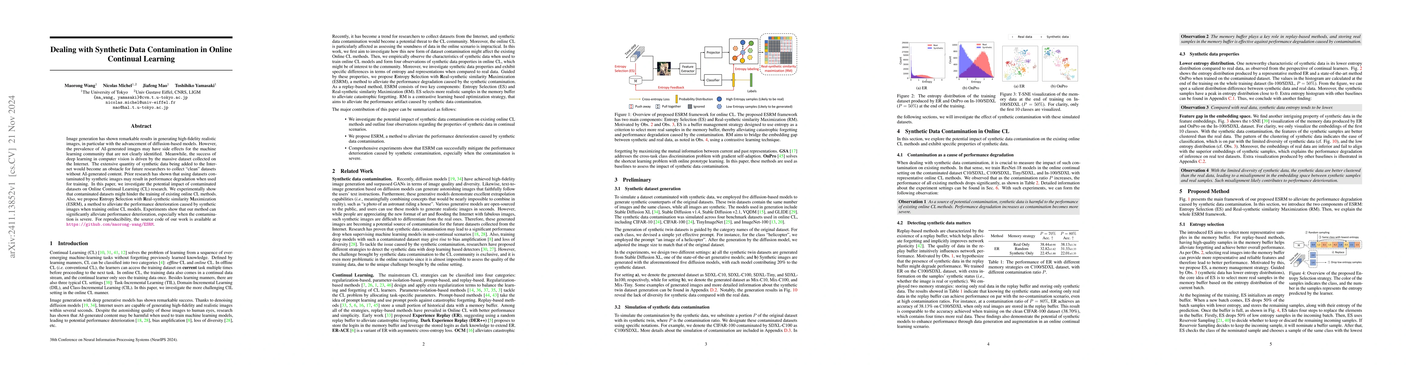 Thumbnail for Dealing with Synthetic Data Contamination in Online Continual Learning