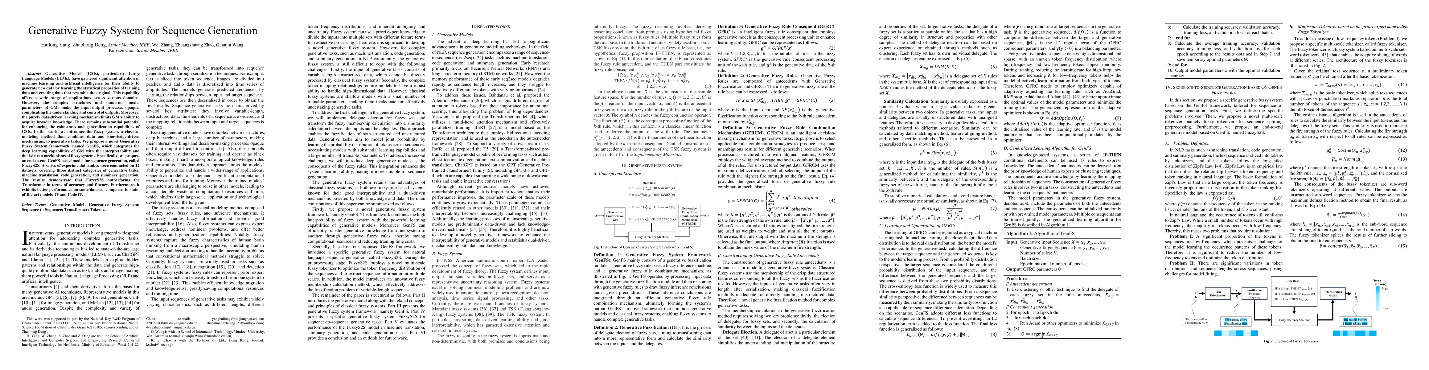 Thumbnail for Generative Fuzzy System for Sequence Generation