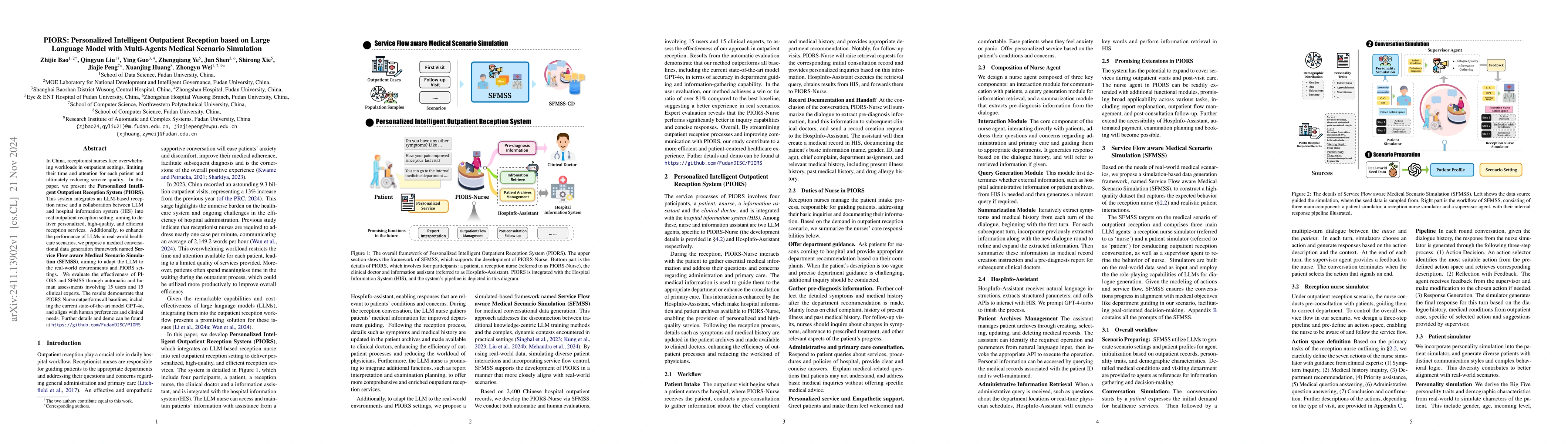Thumbnail for PIORS: Personalized Intelligent Outpatient Reception based on Large
  Language Model with Multi-Agents Medical Scenario Simulation