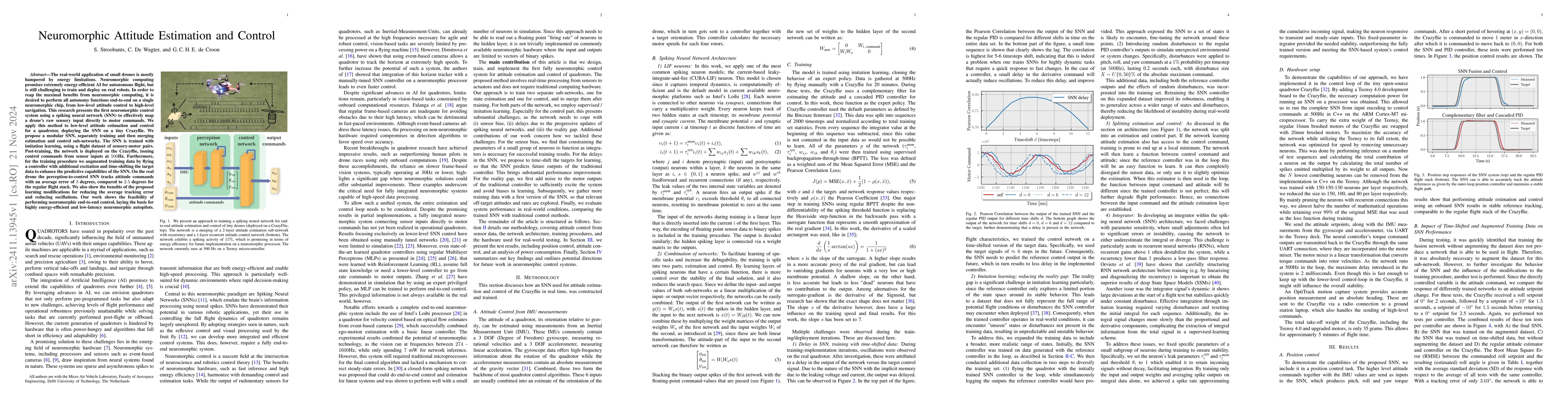 Thumbnail for Neuromorphic Attitude Estimation and Control
