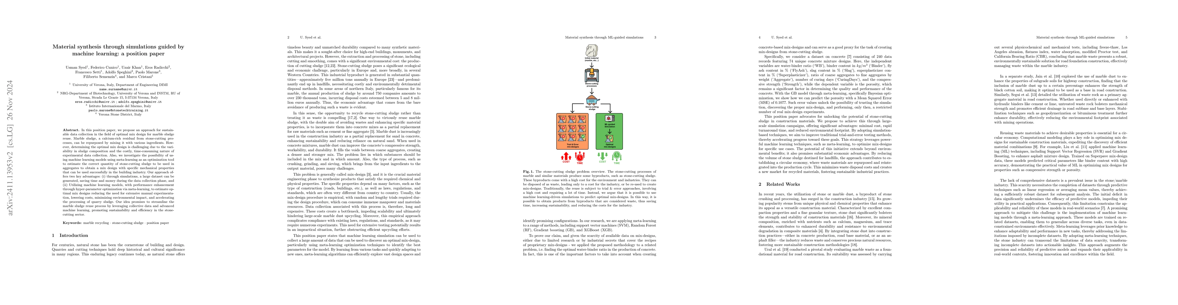 Thumbnail for Material synthesis through simulations guided by machine learning: a
  position paper