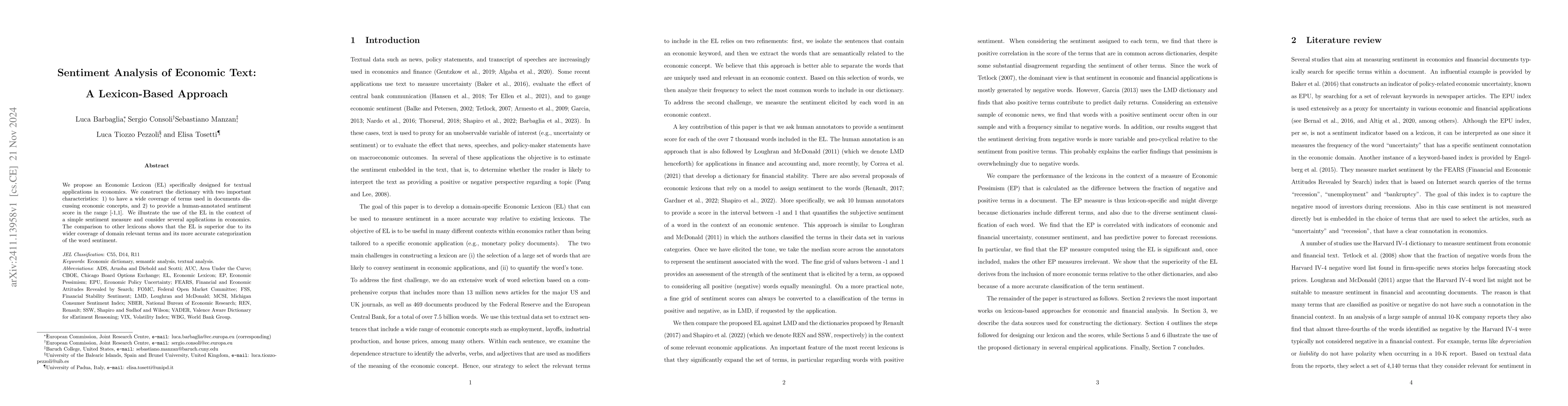 Thumbnail for Sentiment Analysis of Economic Text: A Lexicon-Based Approach
