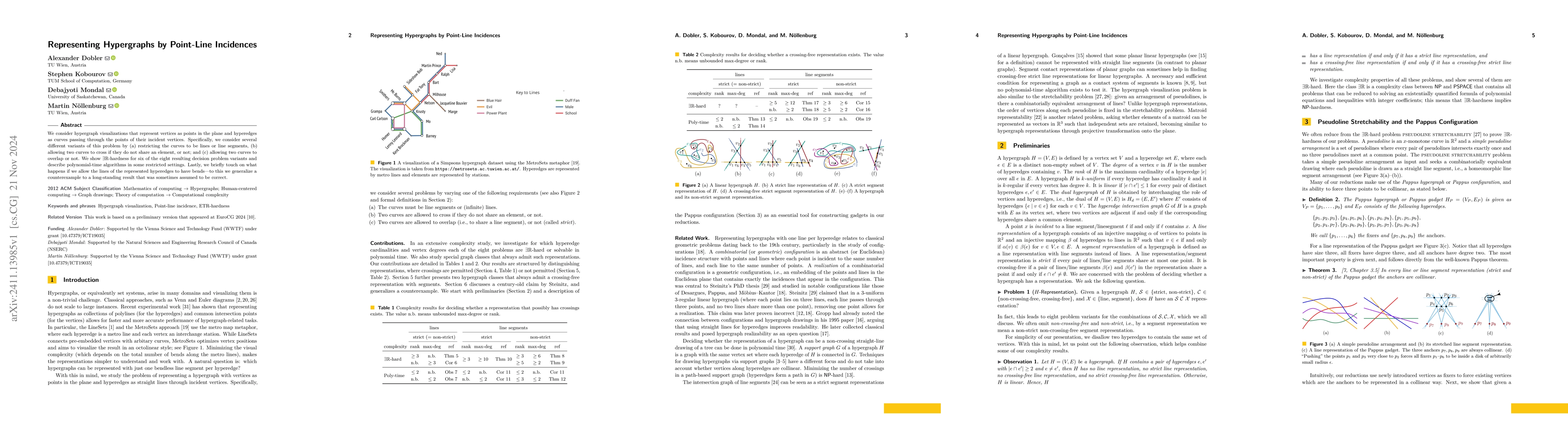 Thumbnail for Representing Hypergraphs by Point-Line Incidences