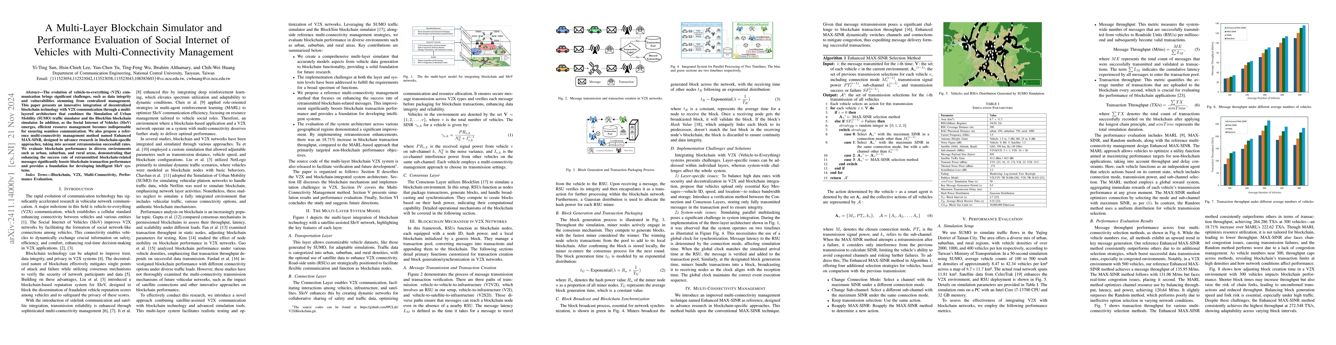 Thumbnail for A Multi-Layer Blockchain Simulator and Performance Evaluation of Social
  Internet of Vehicles with Multi-Connectivity Management