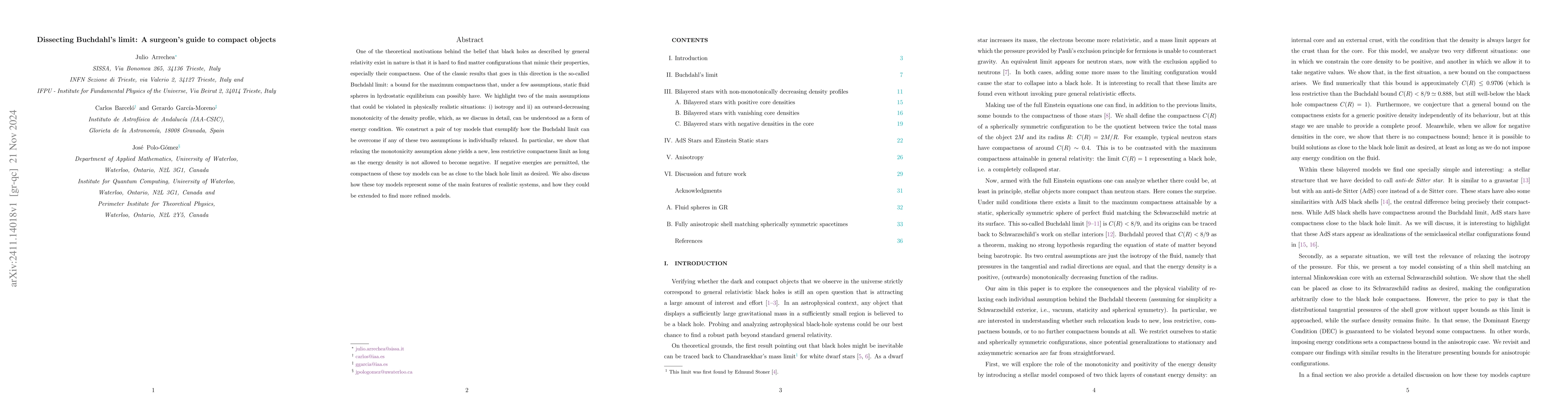 Thumbnail for Dissecting Buchdahl's limit: A surgeon's guide to compact objects