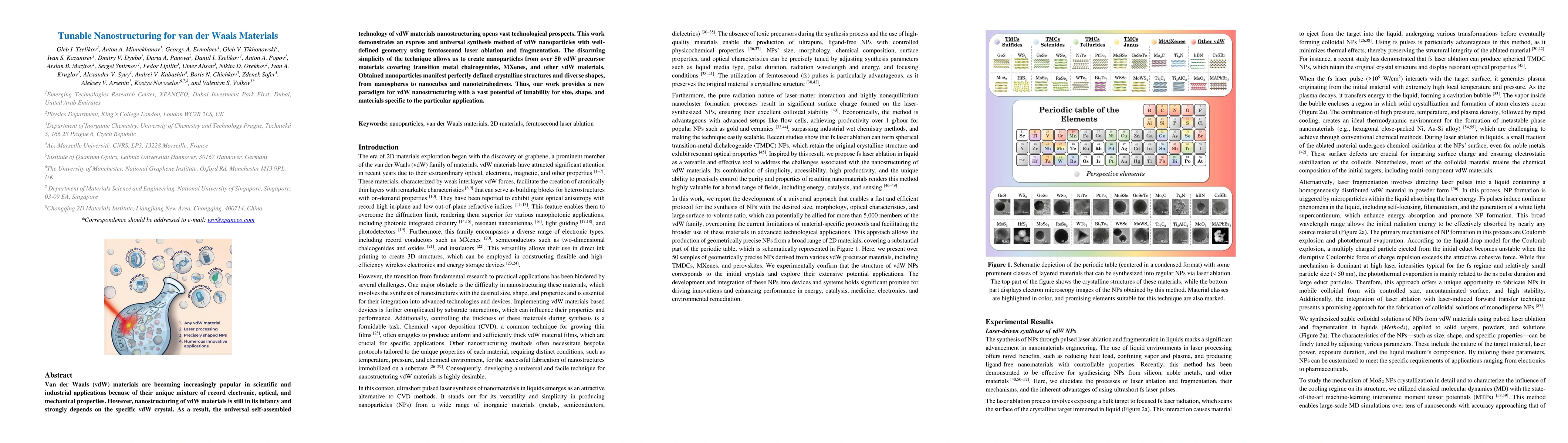 Thumbnail for Tunable Nanostructuring for van der Waals Materials