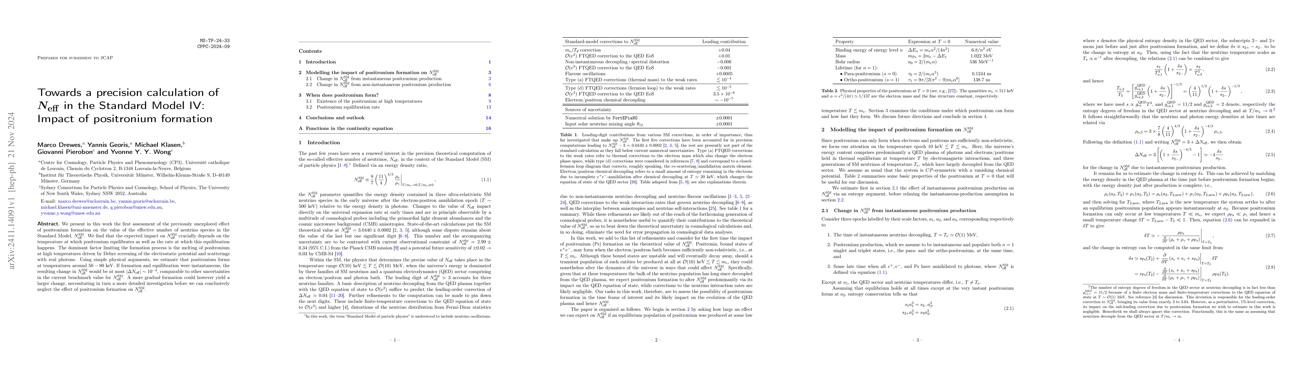 Thumbnail for Towards a precision calculation of $N_{\rm eff}$ in the Standard Model
  IV: Impact of positronium formation