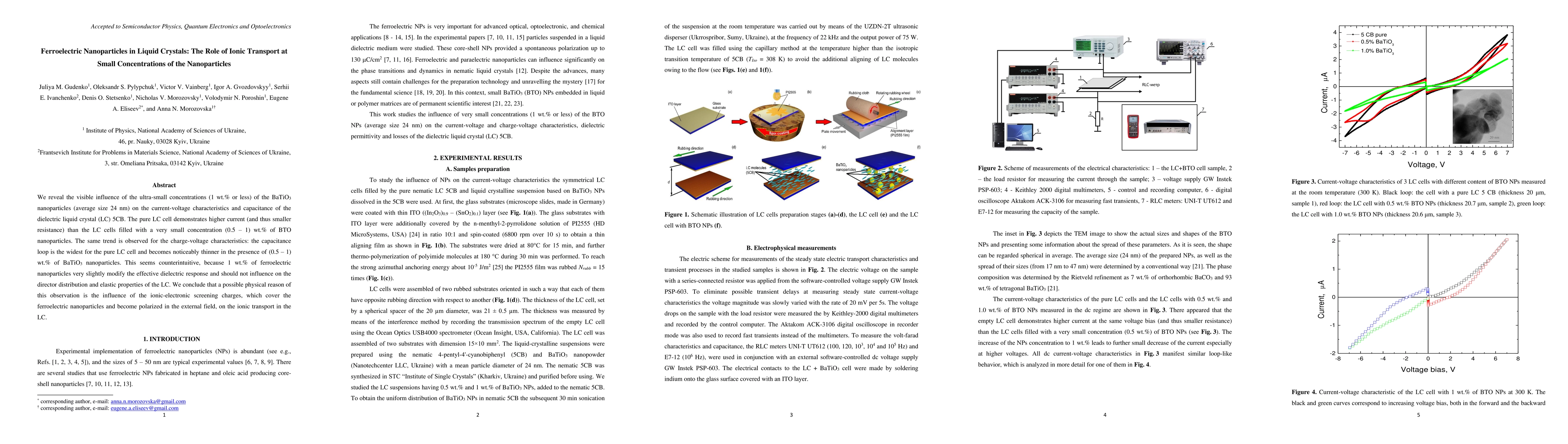 Thumbnail for Ferroelectric Nanoparticles in Liquid Crystals: The Role of Ionic
  Transport at Small Concentrations of the Nanoparticles