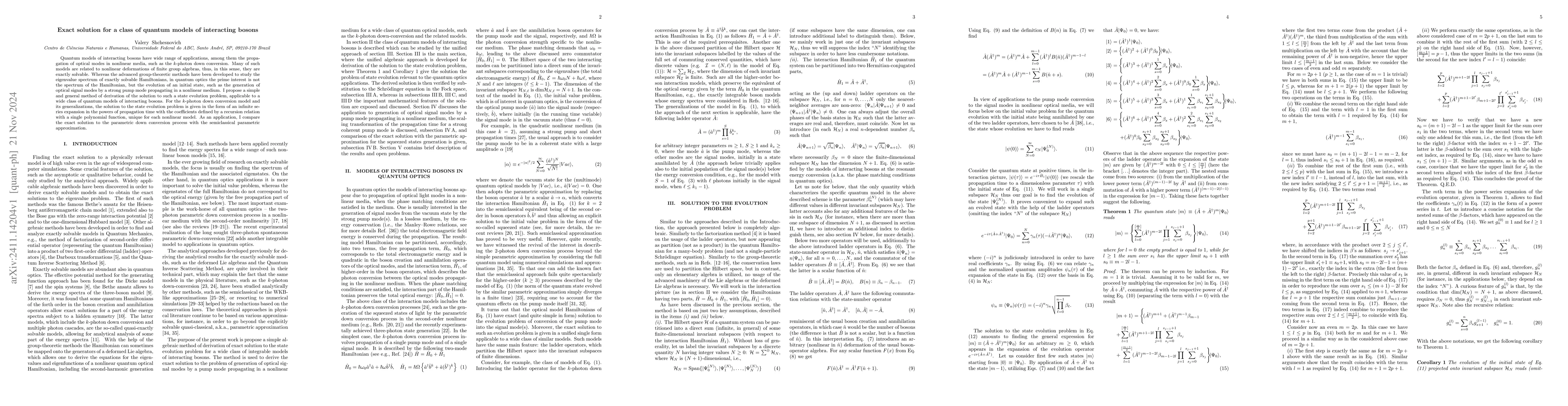 Thumbnail for Exact solution for a class of quantum models of interacting bosons