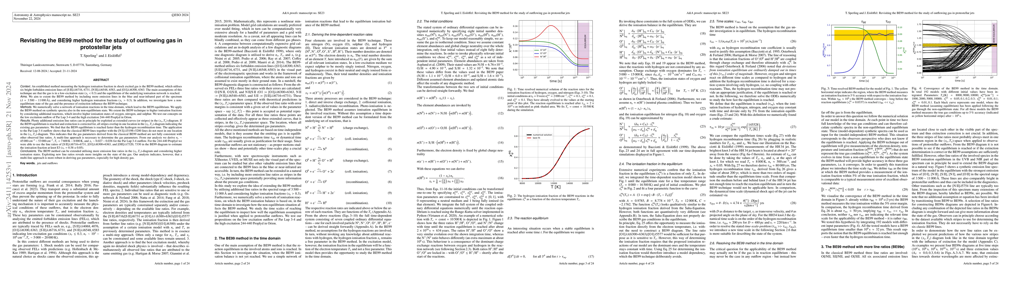 Thumbnail for Revisiting the BE99 method for the study of outflowing gas in
  protostellar jets