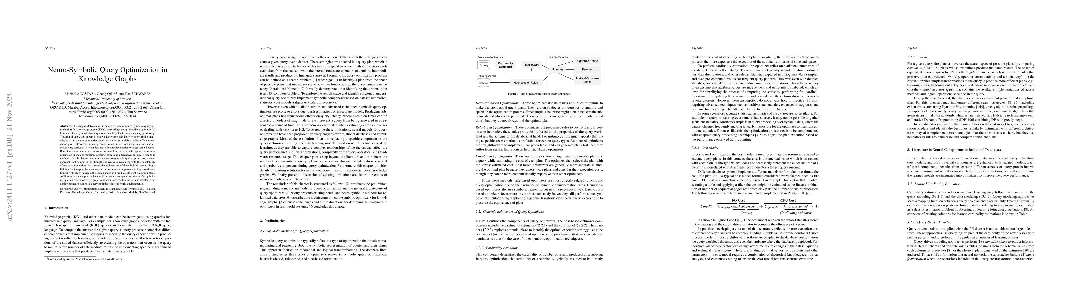 Thumbnail for Neuro-Symbolic Query Optimization in Knowledge Graphs