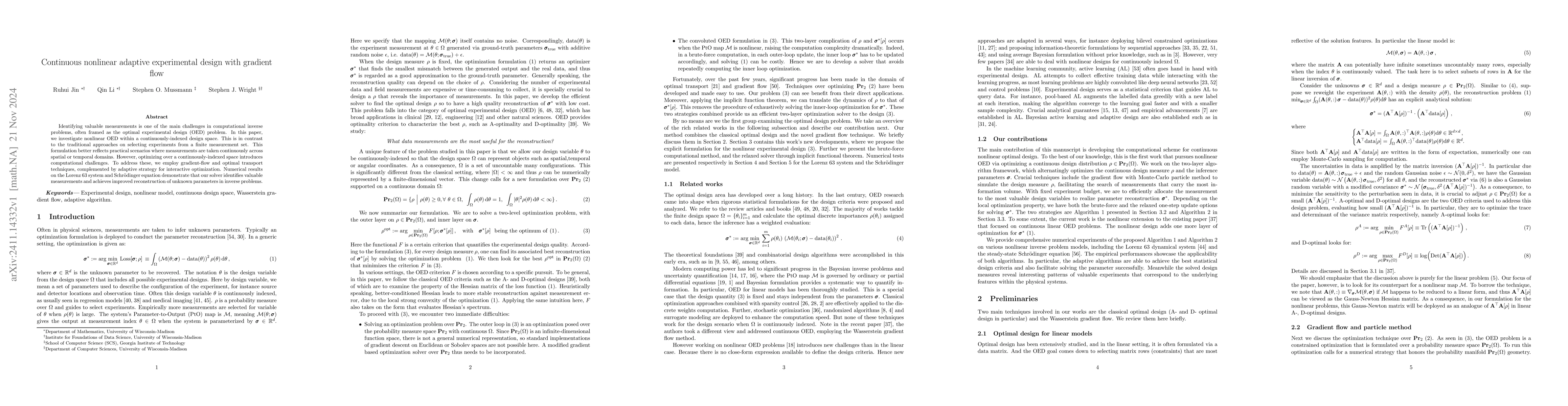 Thumbnail for Continuous nonlinear adaptive experimental design with gradient flow