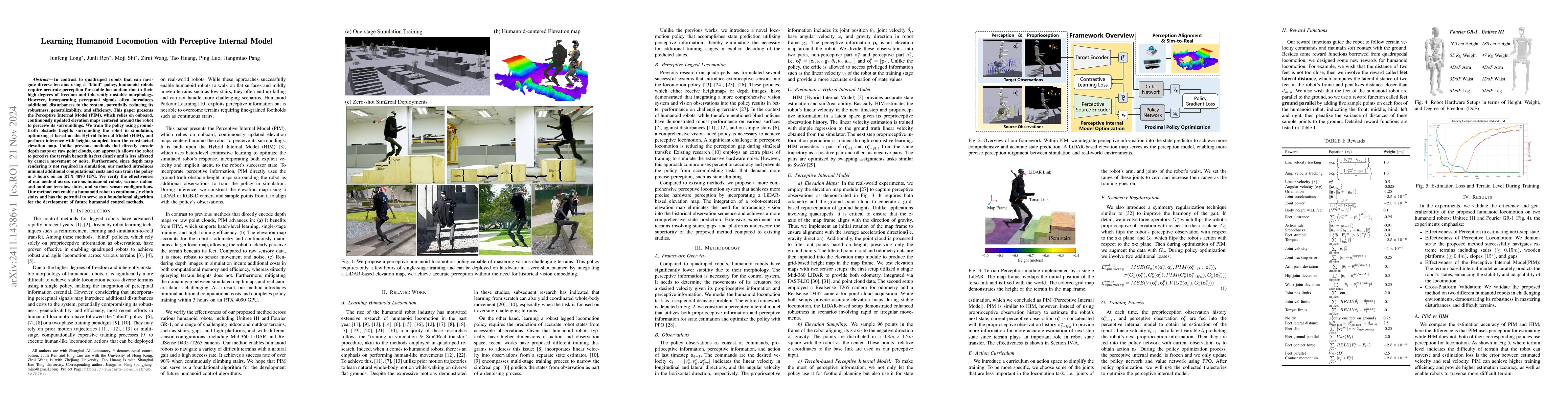 Thumbnail for Learning Humanoid Locomotion with Perceptive Internal Model