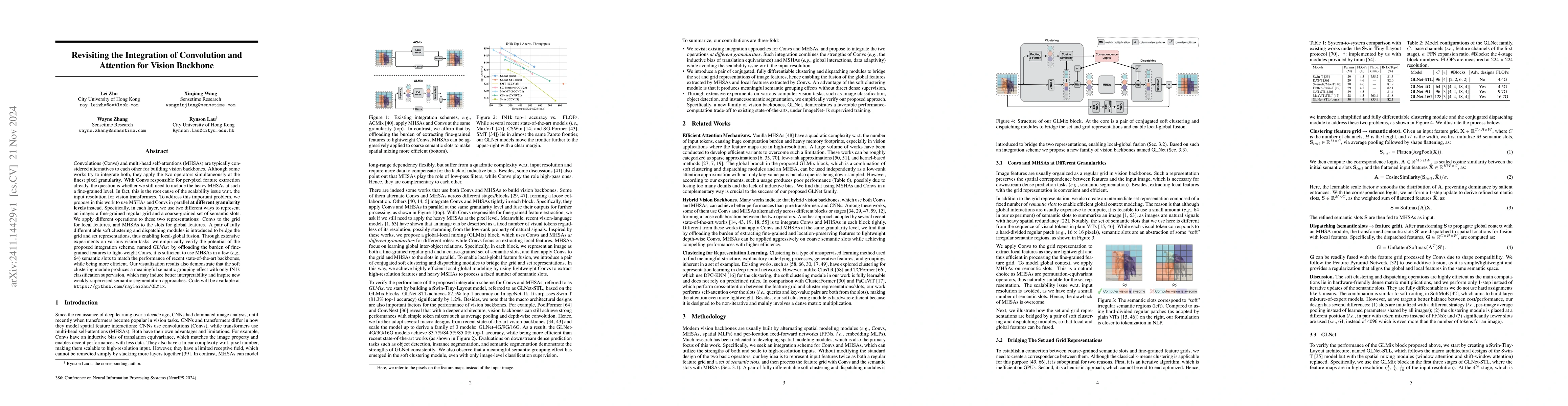 Thumbnail for Revisiting the Integration of Convolution and Attention for Vision
  Backbone