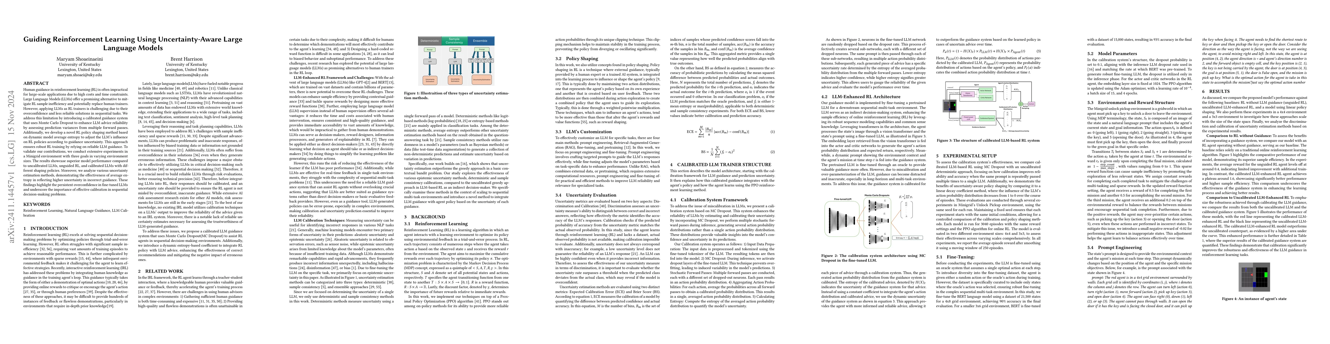 Thumbnail for Guiding Reinforcement Learning Using Uncertainty-Aware Large Language
  Models