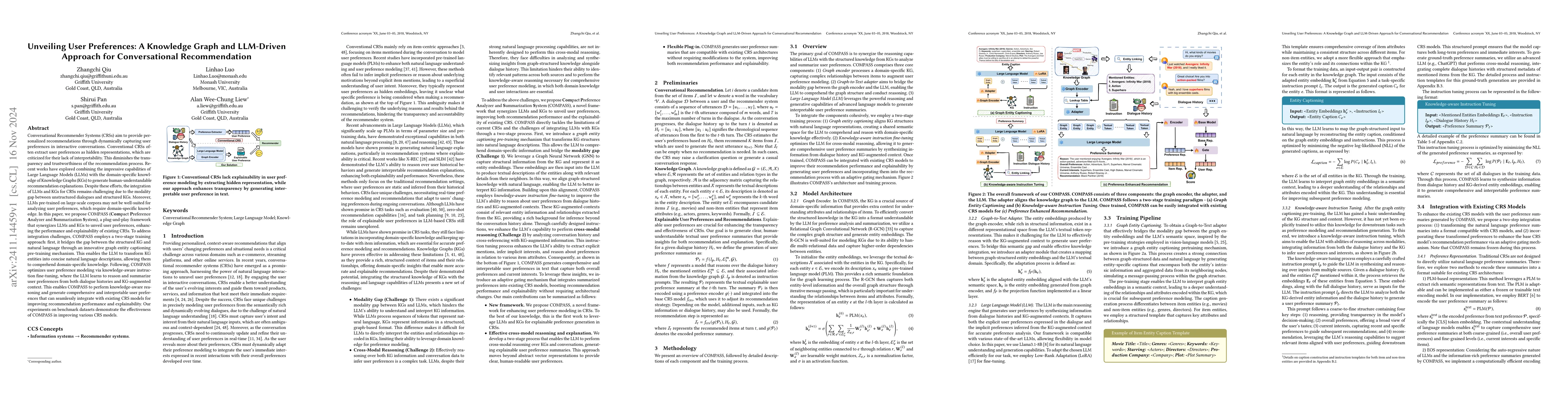 Thumbnail for Unveiling User Preferences: A Knowledge Graph and LLM-Driven Approach
  for Conversational Recommendation