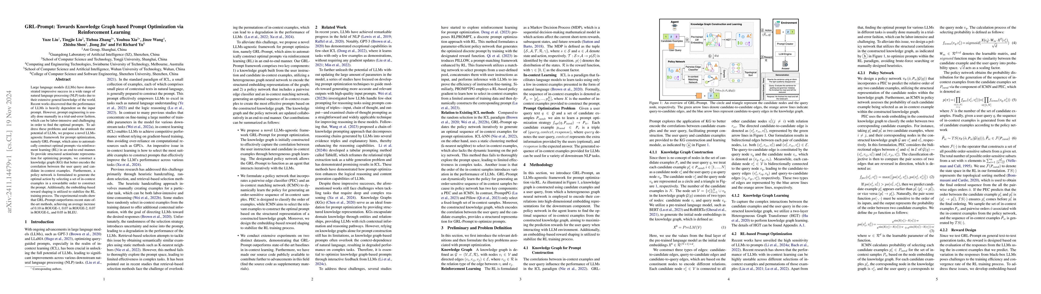 Thumbnail for GRL-Prompt: Towards Knowledge Graph based Prompt Optimization via
  Reinforcement Learning