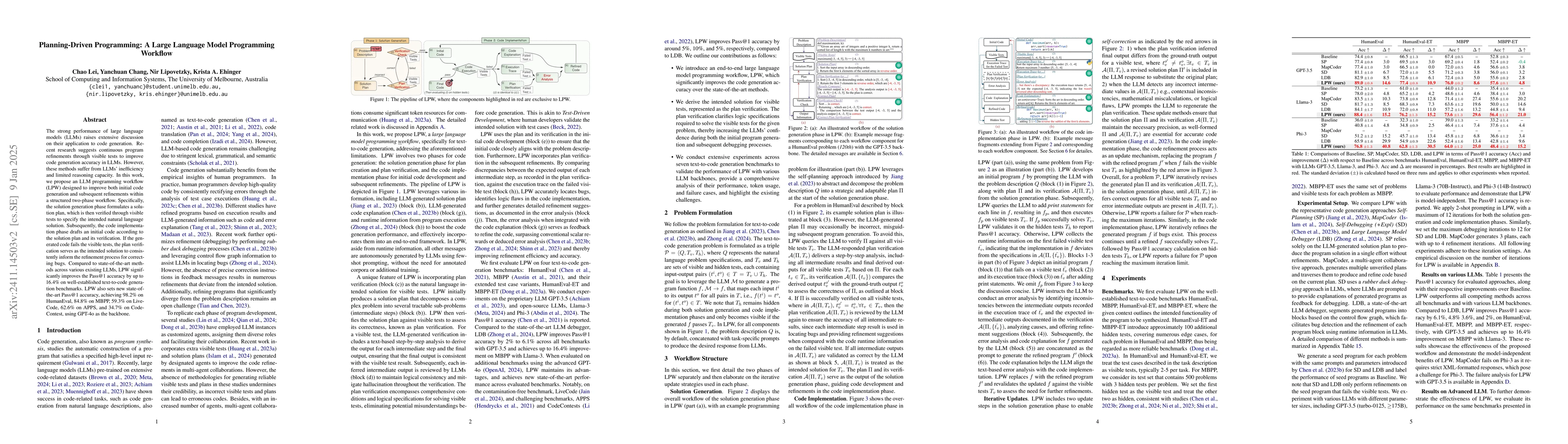 Thumbnail for Planning-Driven Programming: A Large Language Model Programming Workflow