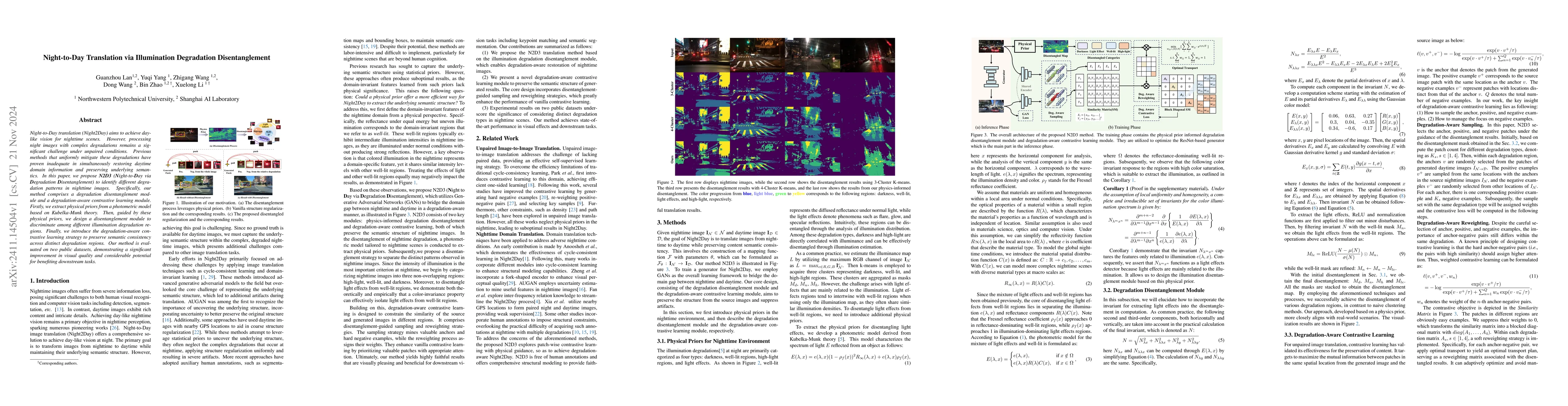 Thumbnail for Night-to-Day Translation via Illumination Degradation Disentanglement