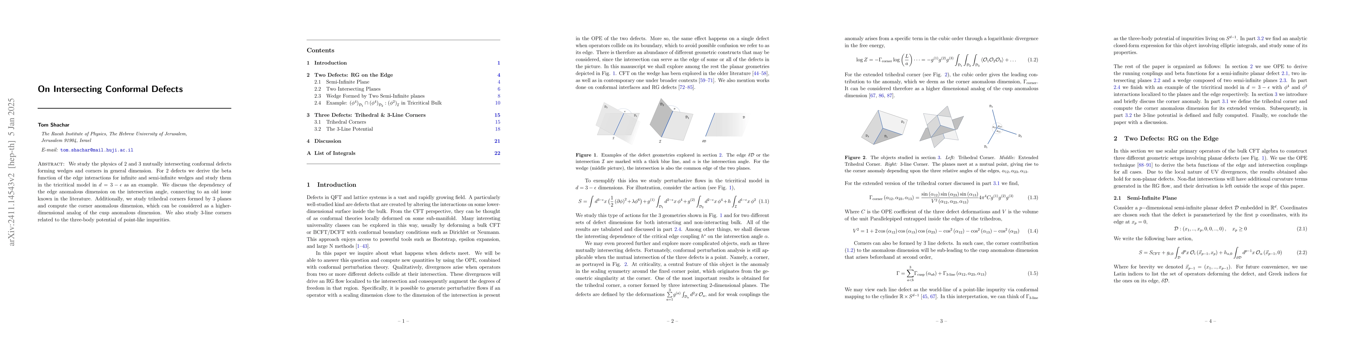 Thumbnail for On Intersecting Conformal Defects