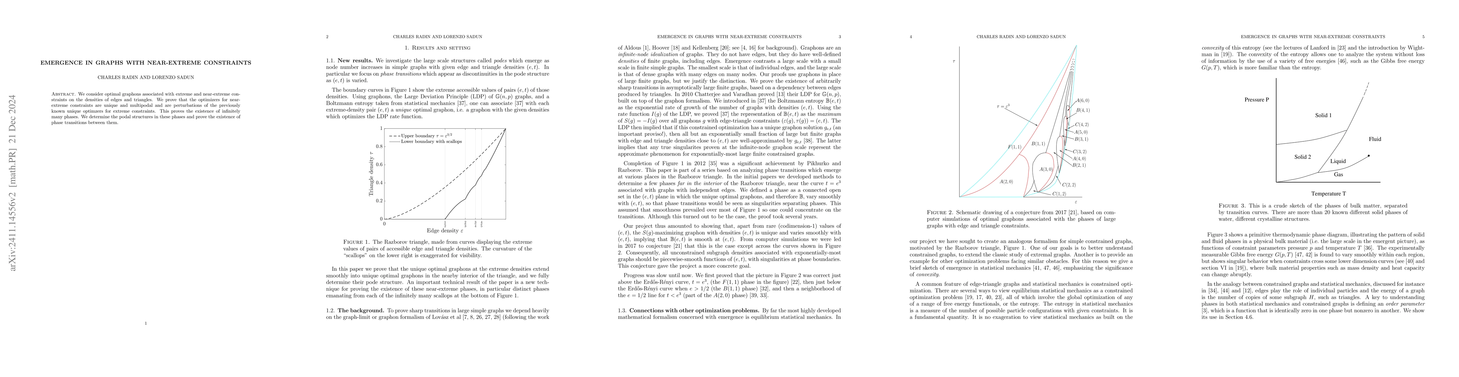 Thumbnail for Emergence in graphs with near-extreme constraints