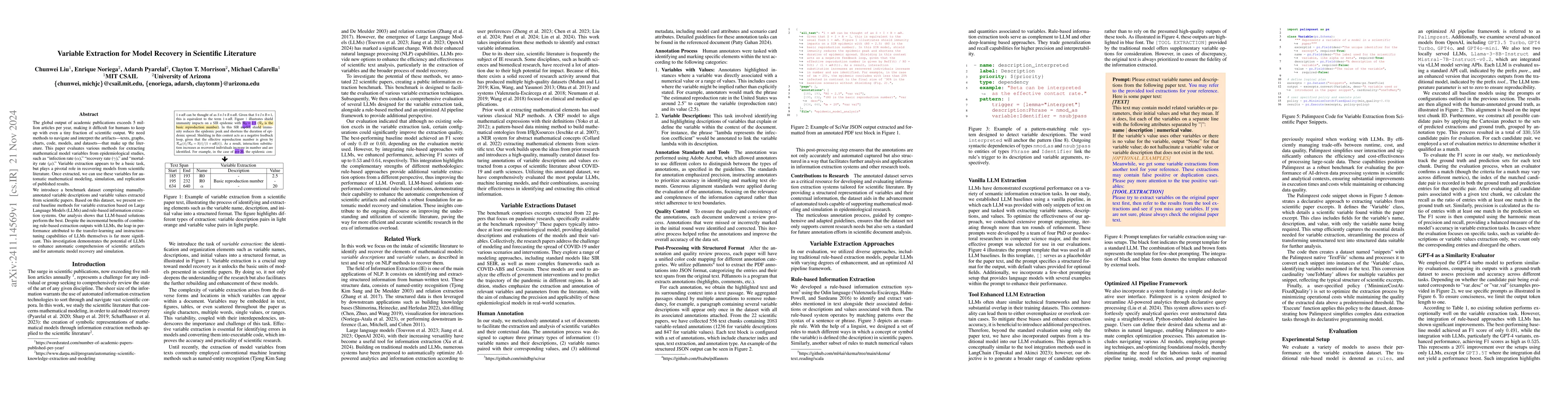 Thumbnail for Variable Extraction for Model Recovery in Scientific Literature