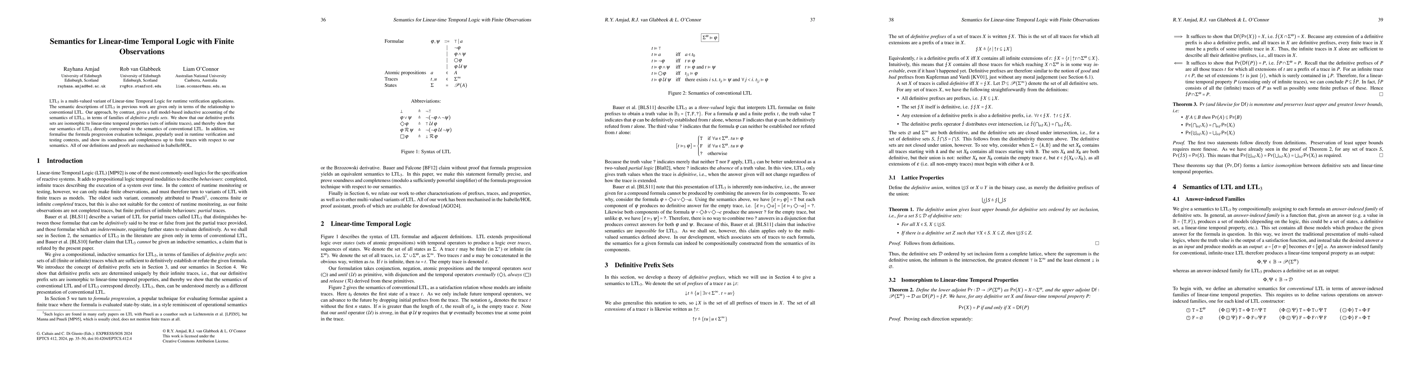 Thumbnail for Semantics for Linear-time Temporal Logic with Finite Observations