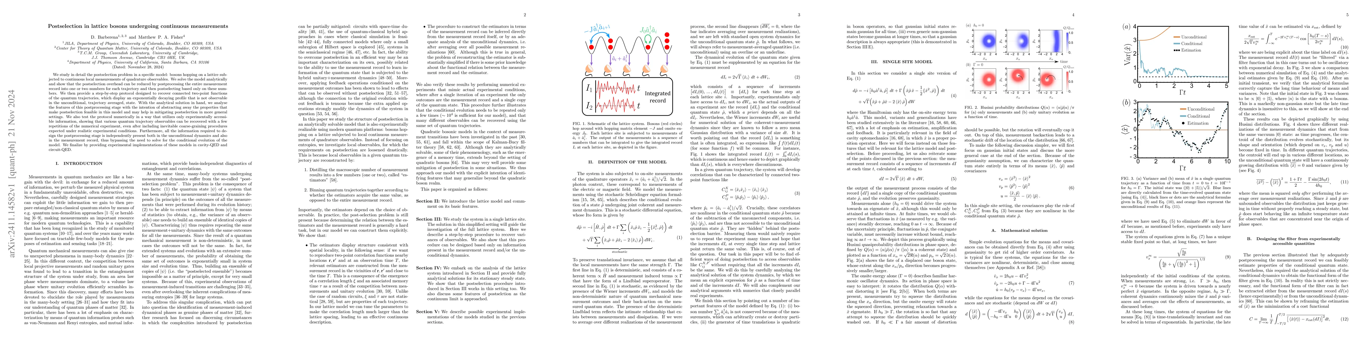 Thumbnail for Postselection in lattice bosons undergoing continuous measurements